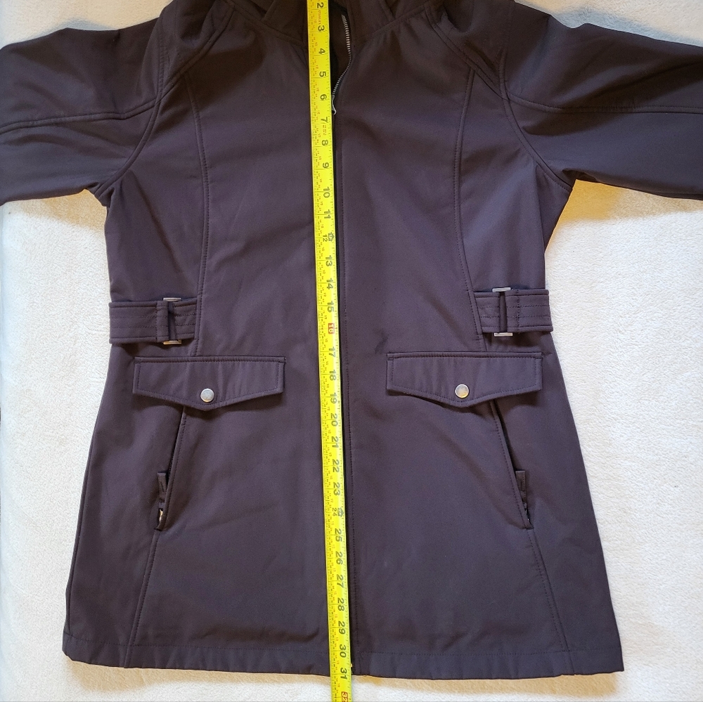 Free Country Brown Jacket With Faux Fur Lining And Removable Hood - Picture 12 of 13